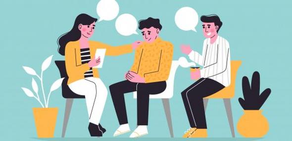 Gruppo di persone che sostiene uno stile di vita equilibrato